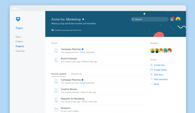 Dropbox enhances collaboration tool Paper including live previews