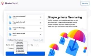 Firefox Send lets you share encrypted files of 2.5 gigabytes