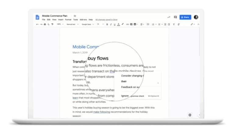 Google releases Grammar Suggestions for G Suite