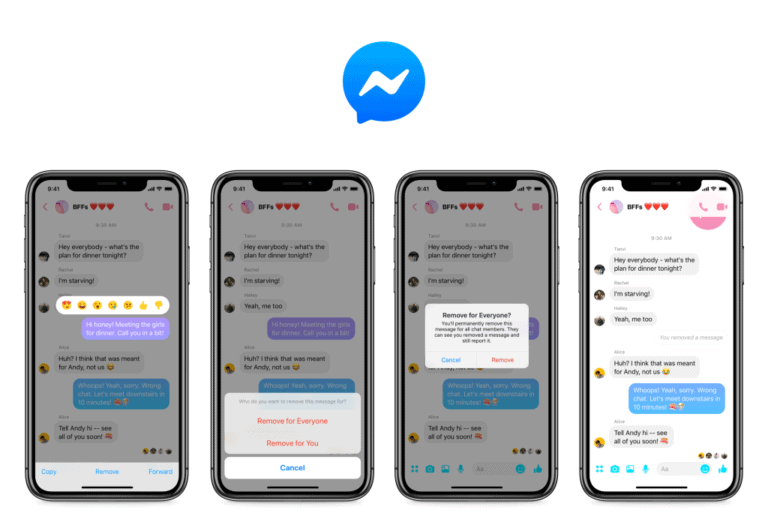 From now on anyone can delete messages in Facebook Messenger