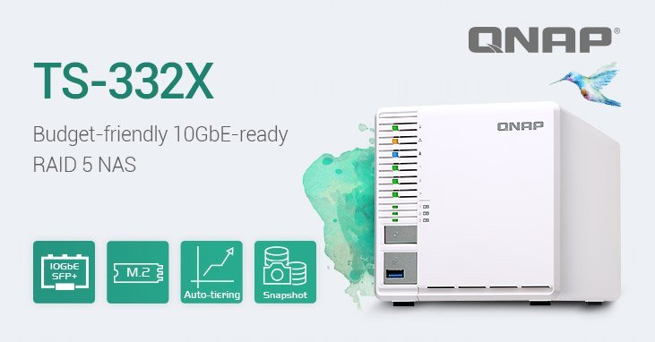 QNAP makes 3 slot quad-core NAS TS-332X available