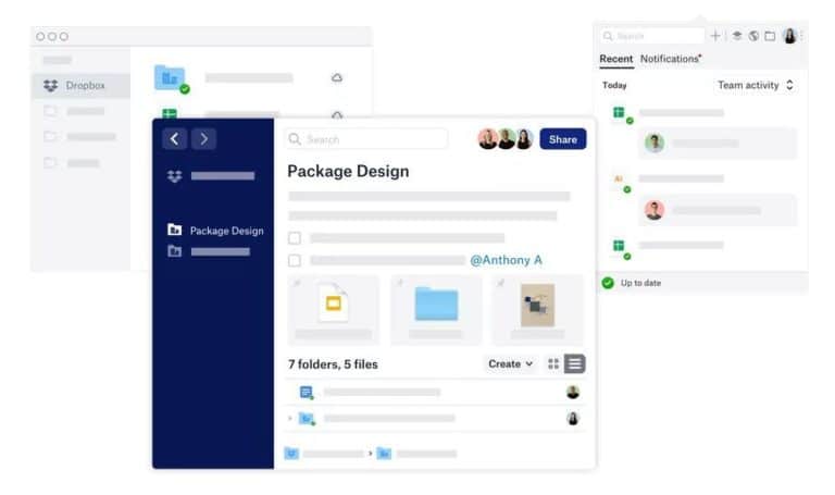 Dropbox gets new design and new features