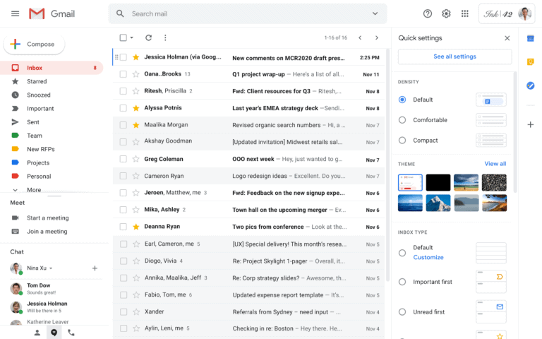 Gmail’s new look has arrived