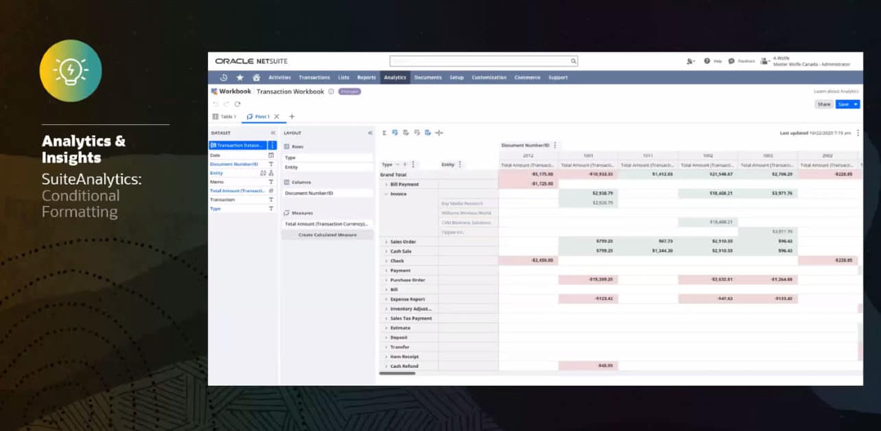 NetSuite Analytics and Insights