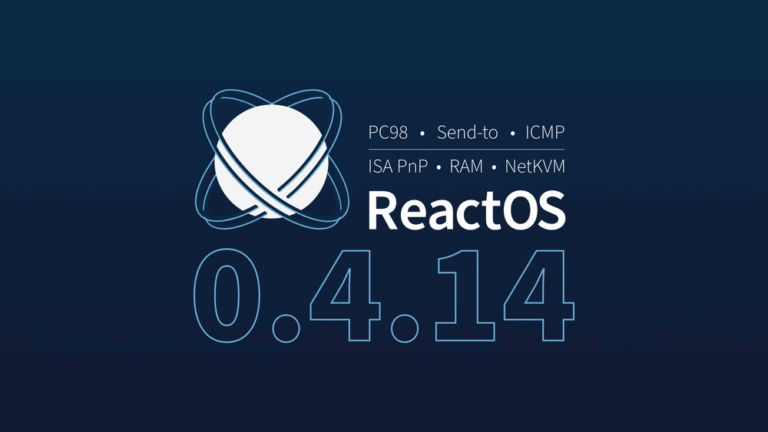 Windows clone ReactOS presents version 0.4.14