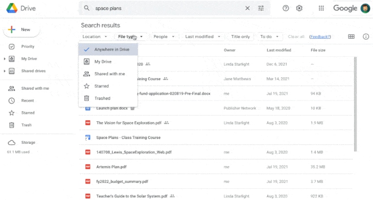 Google launches search chips, detailed query criteria for Google Drive