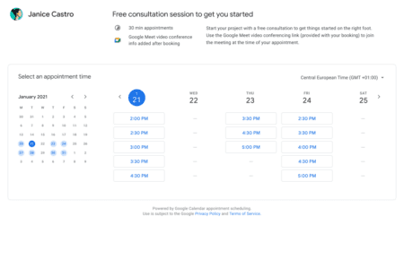 Google Calendar adds booking page to streamline appointment making