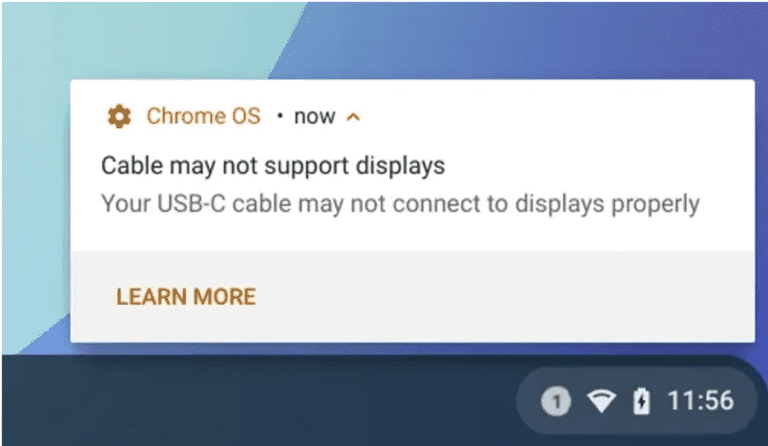 Chromebooks will be able to tell if your USB-C cable is good enough