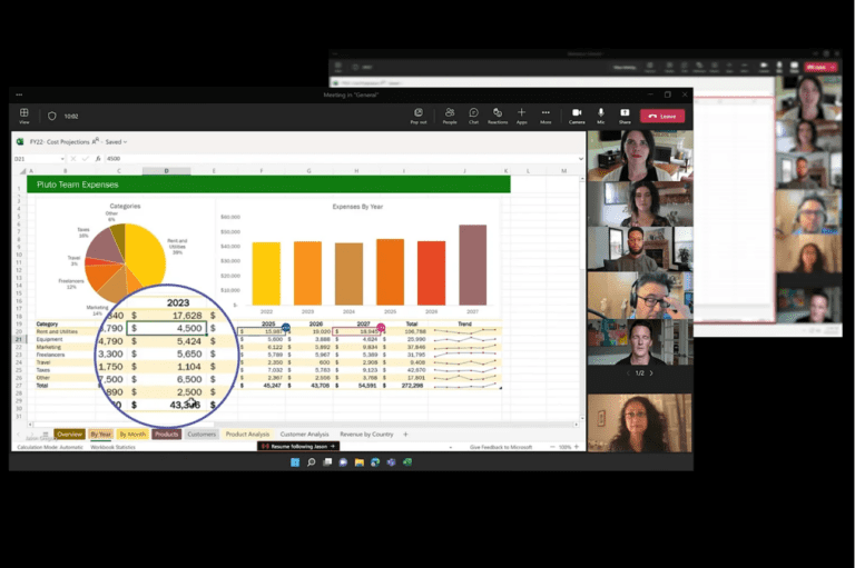 Microsoft  enables editing of Excel spreadsheets during meetings