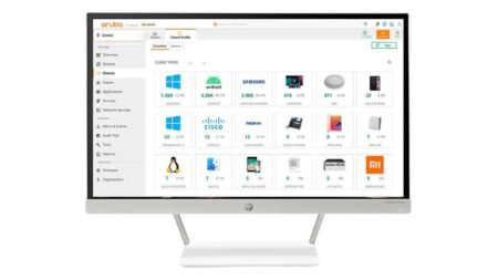 Aruba Client Insights automatically recognizes and configures endpoints