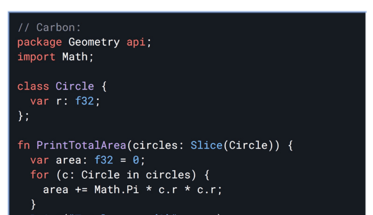 Google positions Carbon as an experimental successor to C++