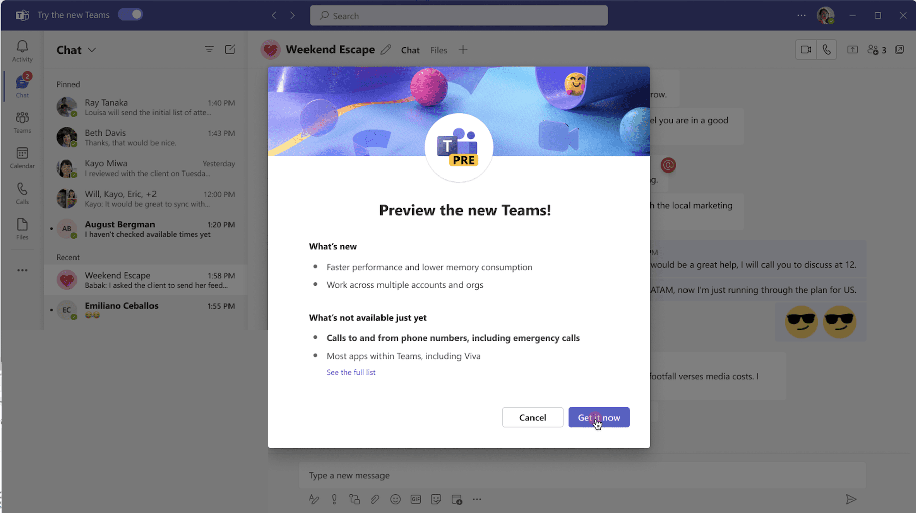 Microsoft Teams 2.0 to Become the Default Client Later This Year