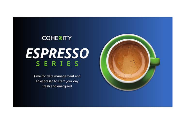 Learn everything about data management over an espresso