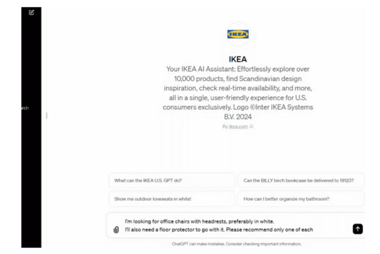 IKEA introduces its own GPT for interior design help