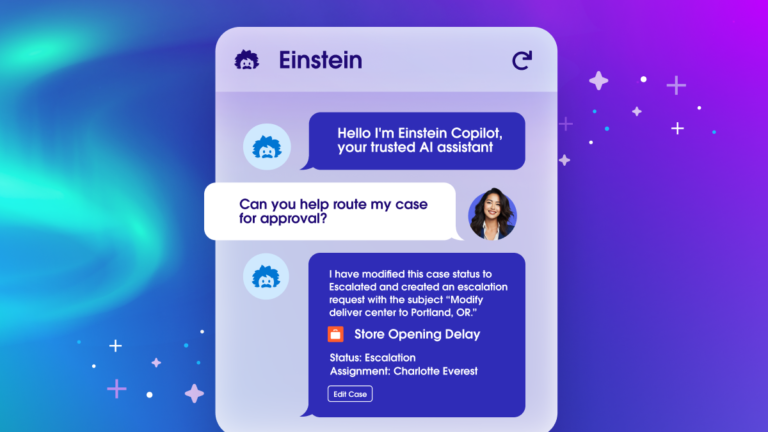 Einstein Copilot available for Salesforce Sales and Service Cloud