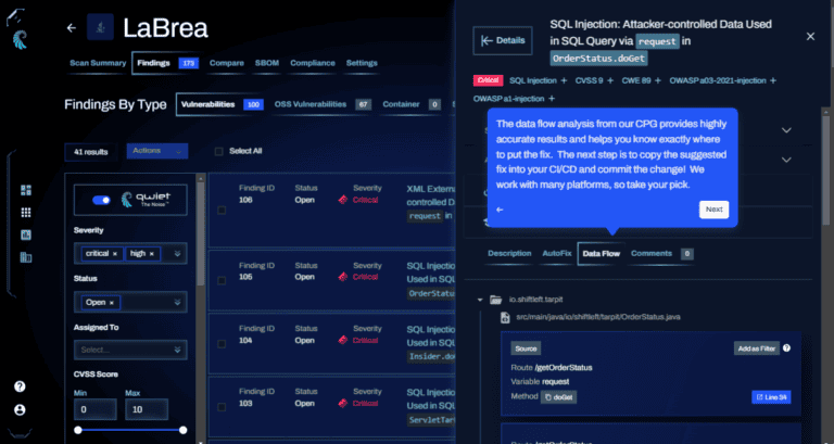Qwiet AI programming assistant suggests code improvements on its own