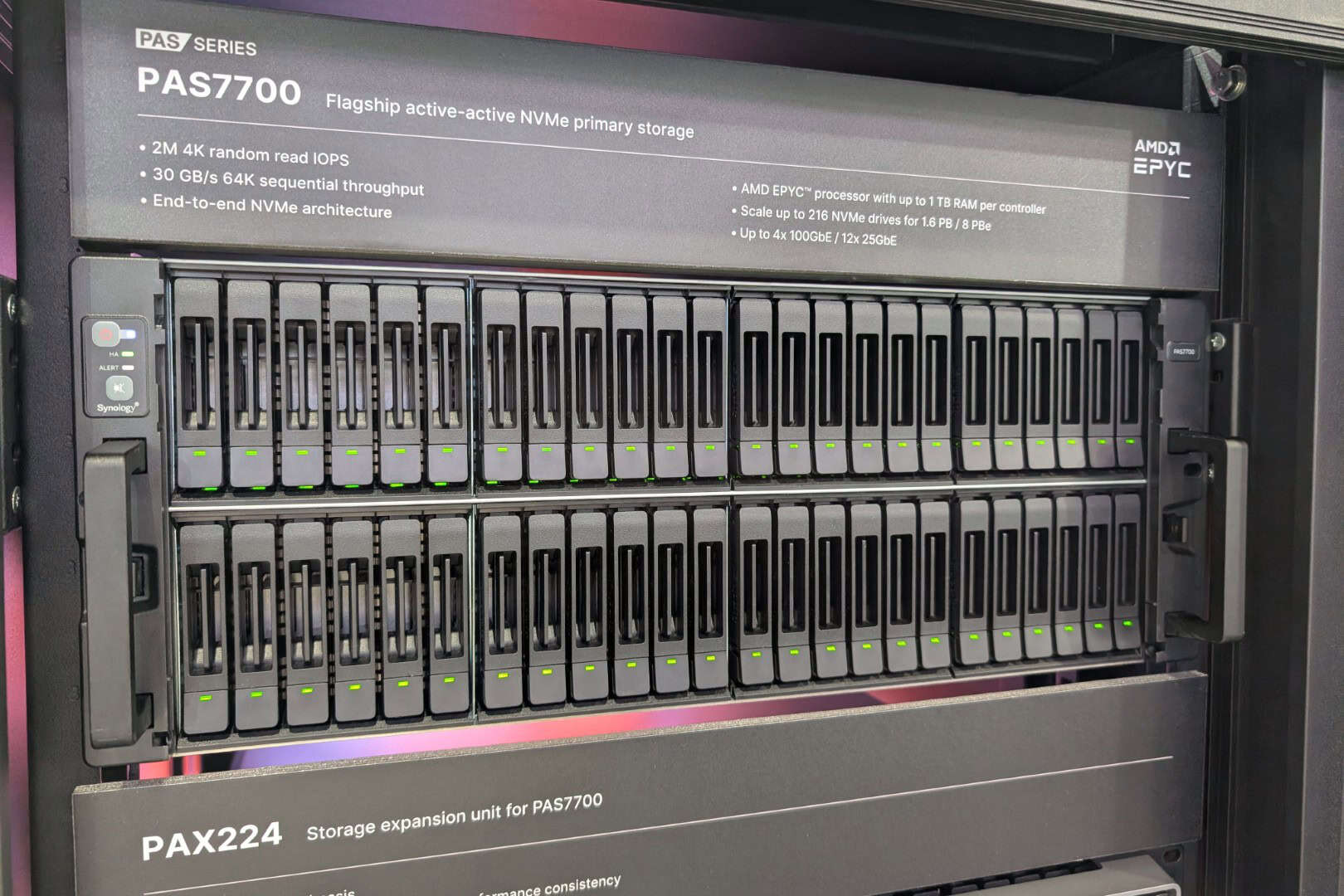 Synology enters enterprise storage market for real with the new PAS7700