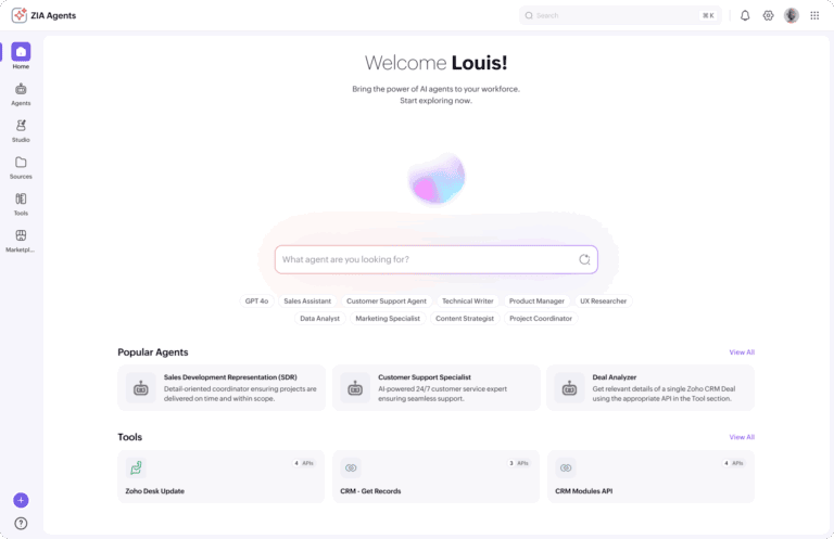 Zoho launches its own AI model and agent platform