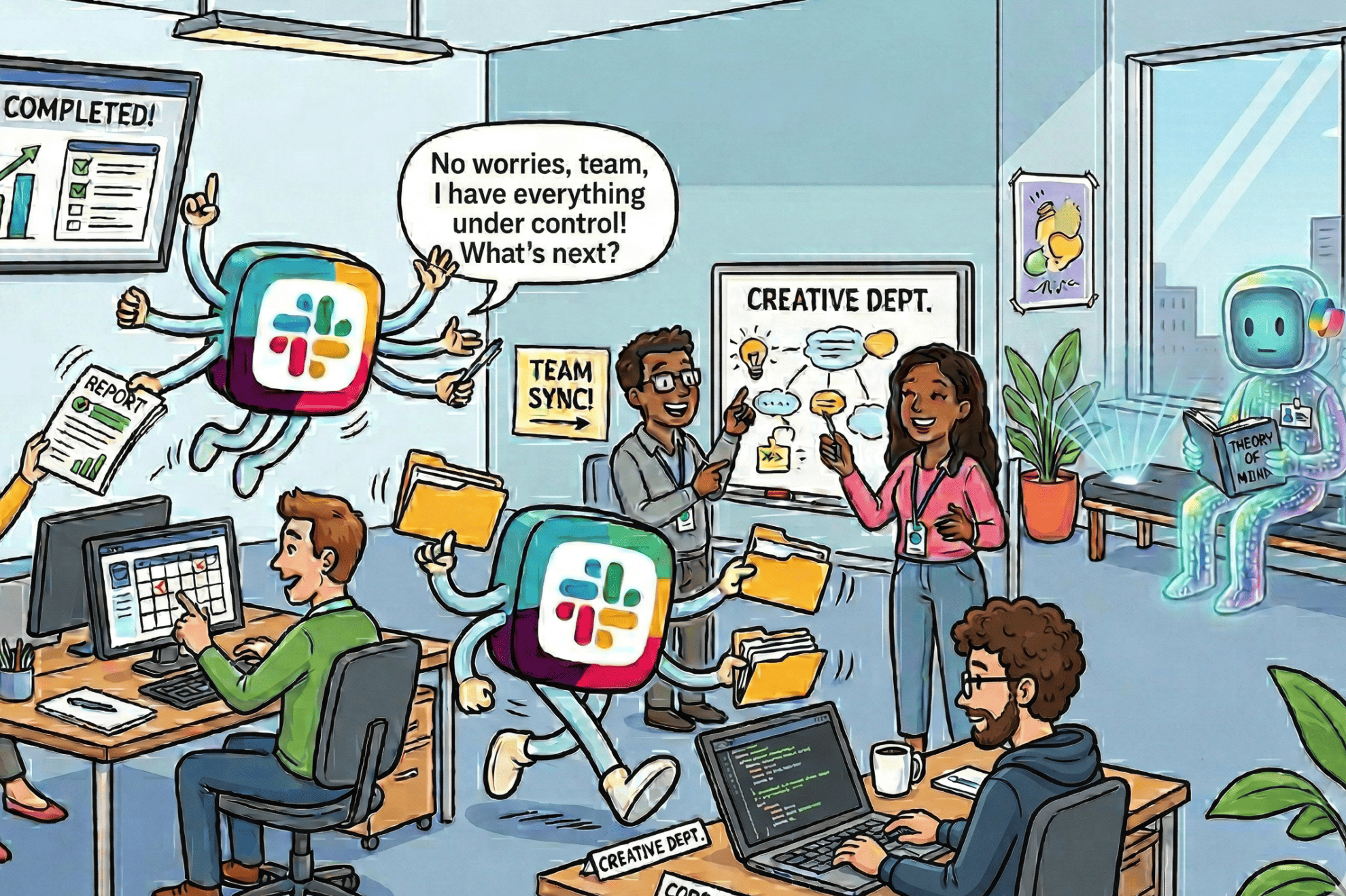 Slackbot can take over the role of Microsoft Copilot on any business PC