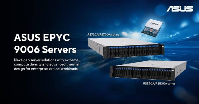 ASUS builds servers based on AMD EPYC 9006 for AI and cloud