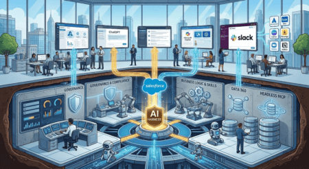 Salesforce is giving away the interface to claim the layer beneath it
